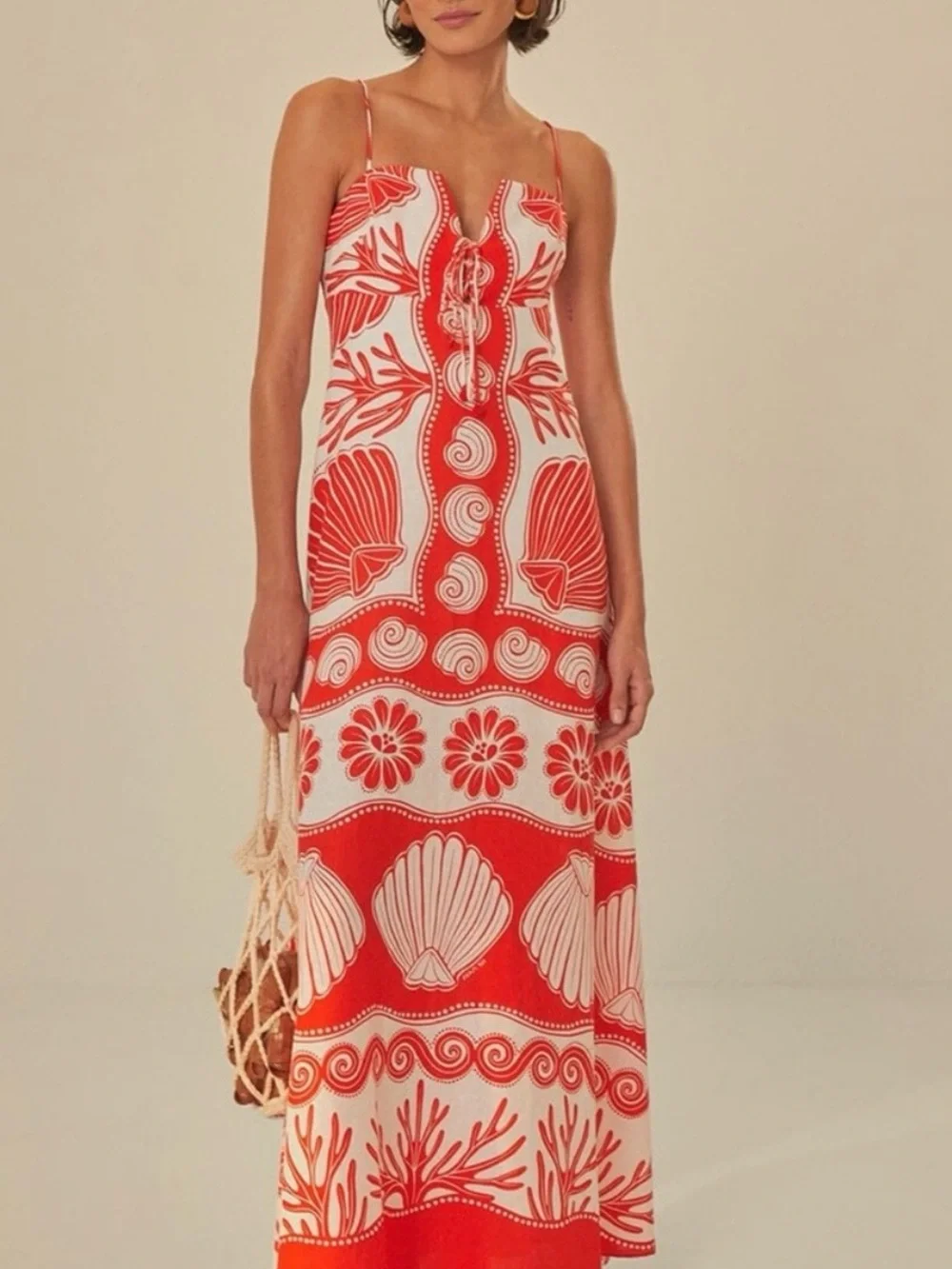White Ainika Shell Maxi Dress - Picture 11 of 13